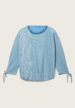 TOM TAILOR Denim Gestreiftes - Longsleeve - Small Mid Blue White Stripe -Tom Tailor 7b1a2f63fe584933a18a85c412884bf2
