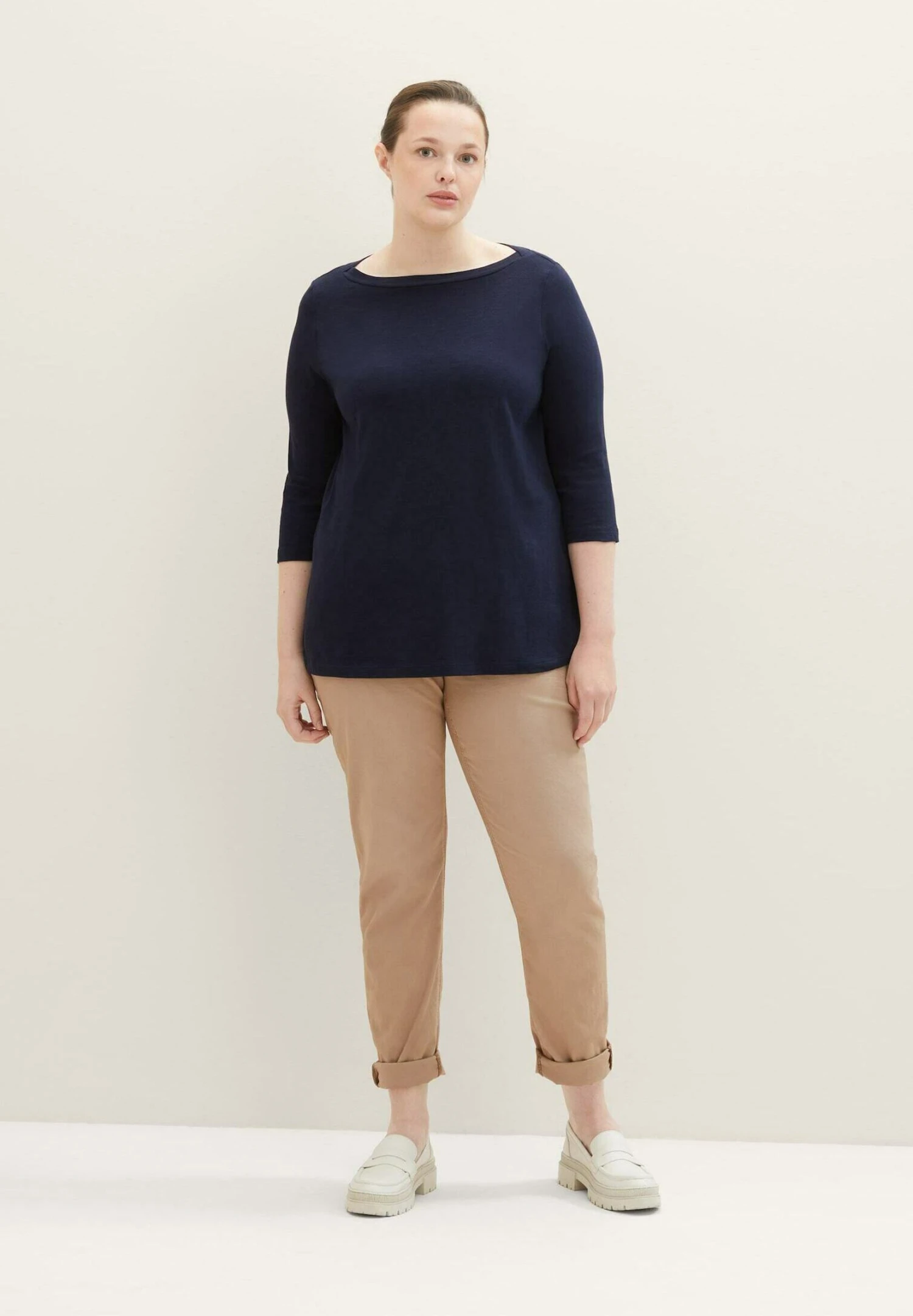 Tom Tailor Mit U-Boot-Ausschnitt - Longsleeve - Sky Captain Blue 2 Tom Tailor Mit U-Boot-Ausschnitt - Longsleeve - Sky Captain Blue - Afbeelding 2