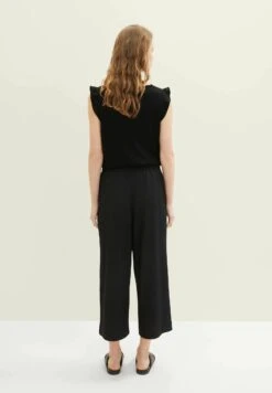 TOM TAILOR Denim Mit Struktur - Broek - Deep Black -Tom Tailor 7cf076cd16a54fe08ce8a4aeefda8d4d