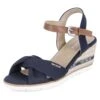 Tom Tailor Sandalen Met Sleehak - Blau