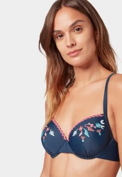 Tom Tailor Mit Blumenmuster - Bikinitop - Dress Blue -Tom Tailor 7fdd2a569dbc4873a22131175dd977a3