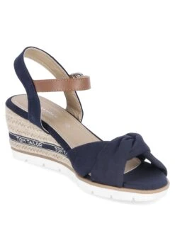 Tom Tailor Sandalen Met Sleehak - Blau -Tom Tailor 7fffdd87e7c4465d846466371139391b