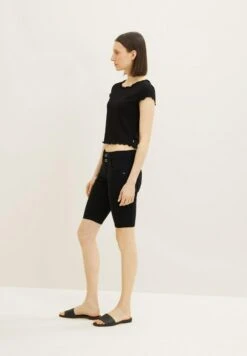 Tom Tailor Alexa Slim - Jeansshort - Deep Black -Tom Tailor 8083a76738ca42d497acd5fb306630b8