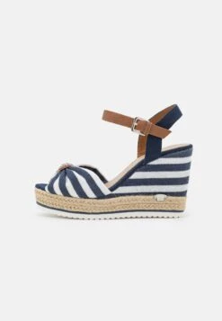 Tom Tailor Sandalen Met Hoge Hak - White/Navy