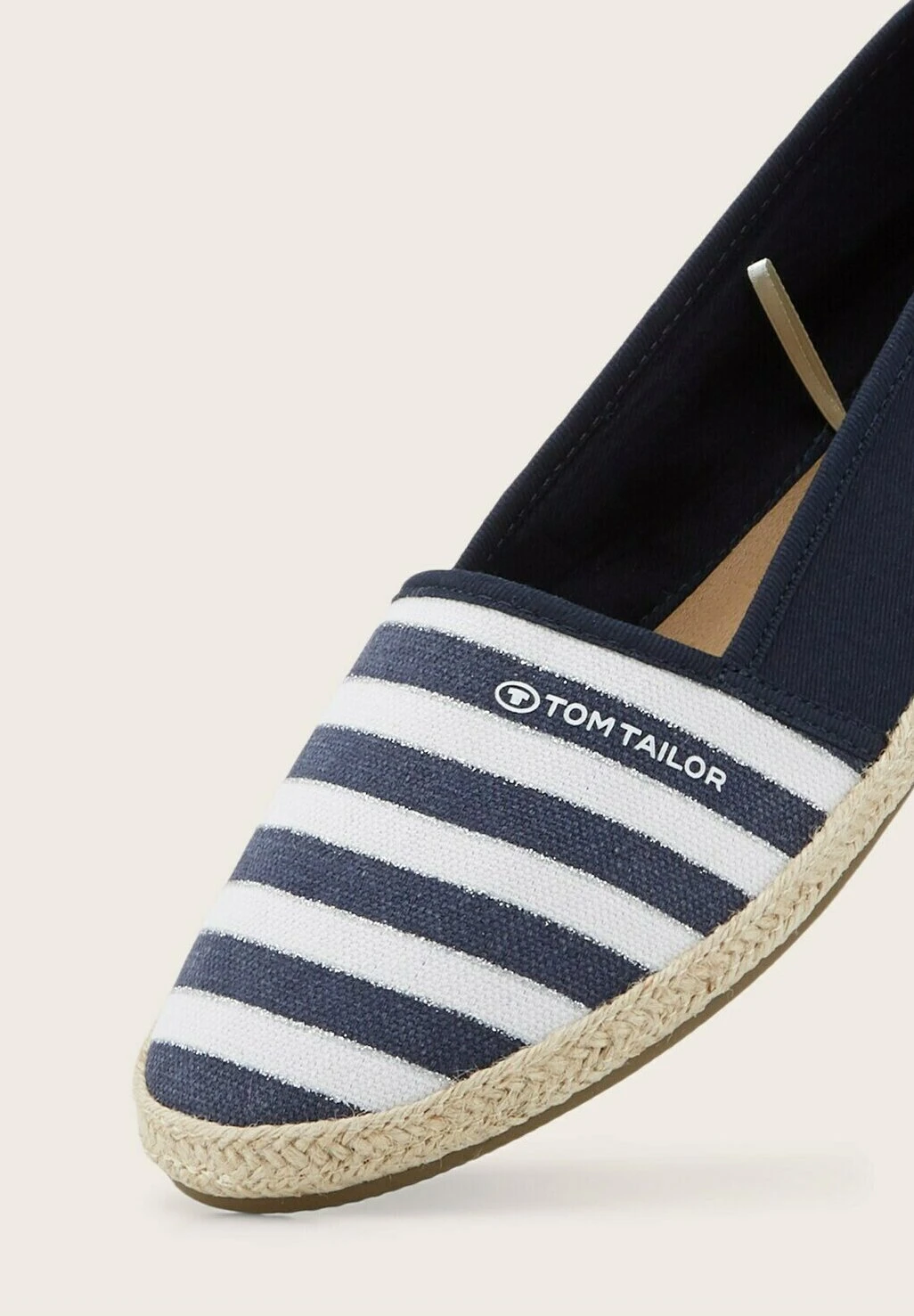 Tom Tailor Licence Mit Streifenmuster - Espadrilles - White Navy 5 Tom Tailor Licence Mit Streifenmuster - Espadrilles - White Navy - Afbeelding 5
