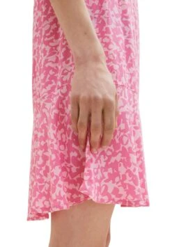 Tom Tailor Volant - Jurk - Pink Geo Design -Tom Tailor 81706e4965a344ba9cb3310179b31641