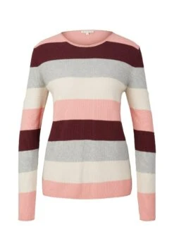 Tom Tailor Mit Rundhalsausschnitt  - Trui - Rose Knit Stripe -Tom Tailor 825c4c1572bf497988b75ced589a875e