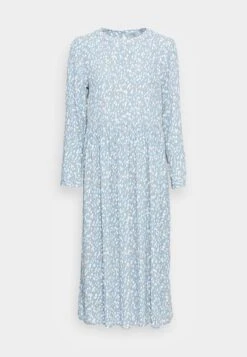 Tom Tailor Printed Crepe Midi Dress - Jurk - Blue Dotted Design -Tom Tailor 82a6b5bc432246398b7195d6d1d595c6
