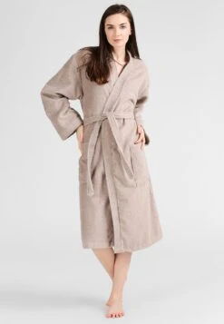 Tom Tailor Basic Kimono Unisex - Badjas - Sand