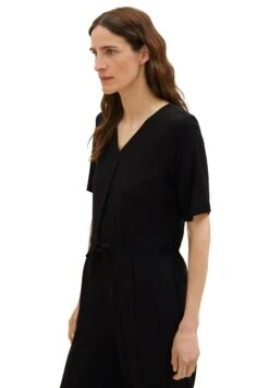 Tom Tailor Overall Mit Gürtel - Jumpsuit - Deep Black -Tom Tailor 8381ea9daef546aabfa7bfab1f66859b