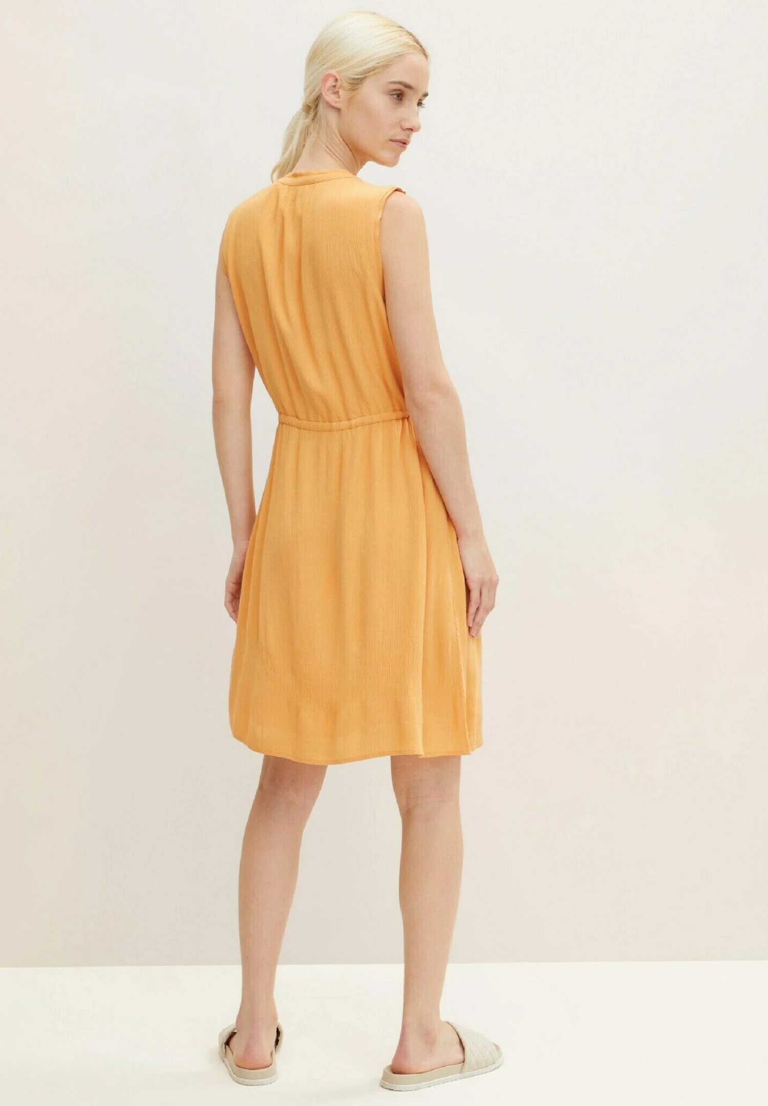 TOM TAILOR Denim Mit Feiner Raffung - Blousejurk - Golden Peach 2 TOM TAILOR Denim Mit Feiner Raffung - Blousejurk - Golden Peach - Afbeelding 2