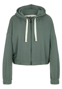 TOM TAILOR Denim Sweater Met Rits - Green Dust -Tom Tailor 83cbaae45152450586151ba666efa9d4