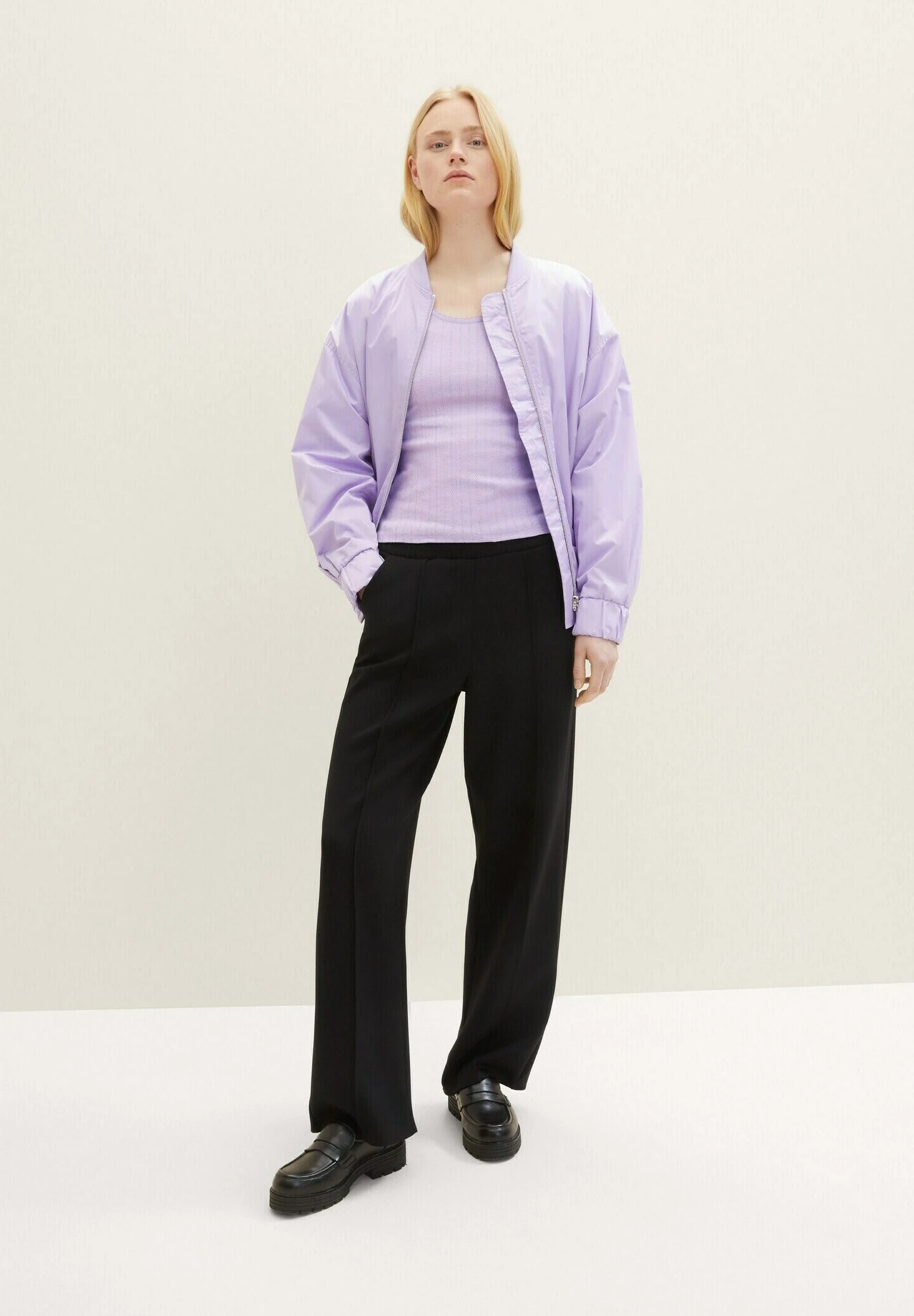 TOM TAILOR Denim T-Shirt Basic - Lilac Vibe 2 TOM TAILOR Denim T-Shirt Basic - Lilac Vibe - Afbeelding 2