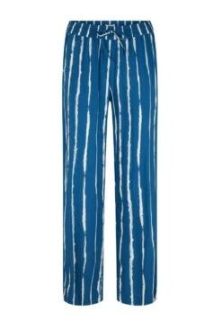 Tom Tailor Gemusterte Stoff - Pyjamabroek - Blue Tiedye Stripe -Tom Tailor 841505e826984cb889fe12bca484c60f
