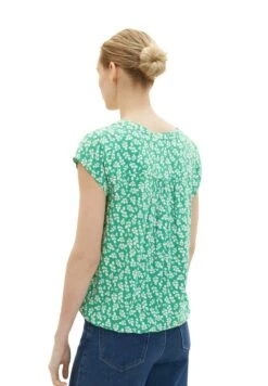 Tom Tailor Blouse - Green Floral Design -Tom Tailor 845249cee04f4cfcaeeaa783dde0774f