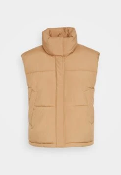 TOM TAILOR Denim Modern Puffer Vest - Bodywarmer - Apple Cinnamon Brown -Tom Tailor 84e847af6d1841a497cbf1bd7ff93eae