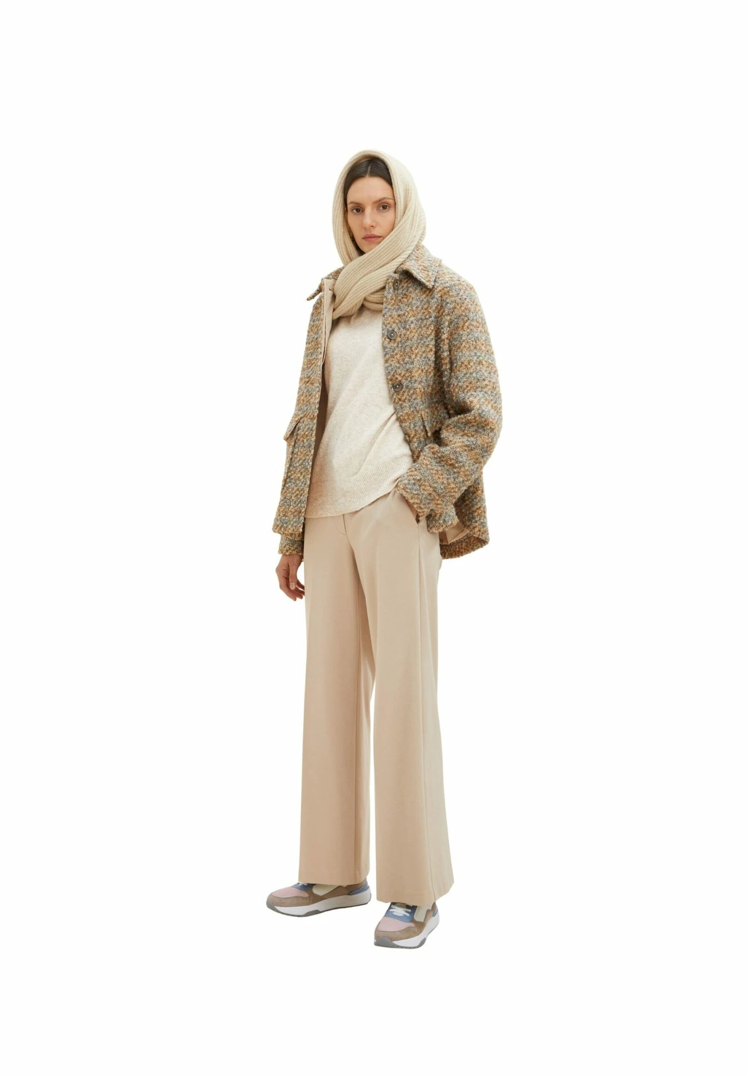 Tom Tailor Trui - Cold Beige Melange 1 Tom Tailor Trui - Cold Beige Melange
