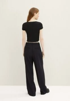 TOM TAILOR Denim Cropped - T-Shirt Basic - Deep Black -Tom Tailor 8764cb61c6c04e389cdfa58fc5e59eb9