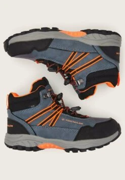 Tom Tailor Licence Trekking Mit Applikationen - Sneakers Laag - Jeans/Neon Orange -Tom Tailor 880568c0bc0048aea2581b8b4e2db19b