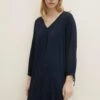 Tom Tailor Mit Lenzing(Tm) Ecovero(Tm) - Jurk - Dark Blue