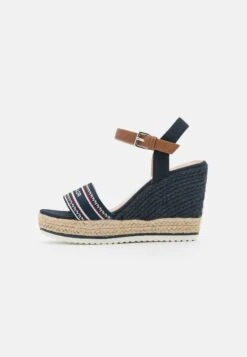Tom Tailor Sandalen Met Plateauzool - Navy