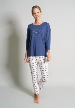 Tom Tailor Pyjama - Blau Hell Allover