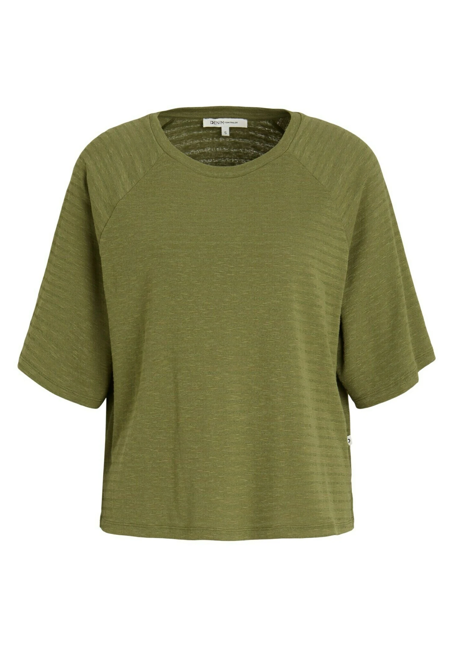 TOM TAILOR Denim T-Shirt Basic - Olive 4 TOM TAILOR Denim T-Shirt Basic - Olive - Afbeelding 4