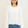 TOM TAILOR Denim Mit Ballonärmeln - Blouse - Gardenia White