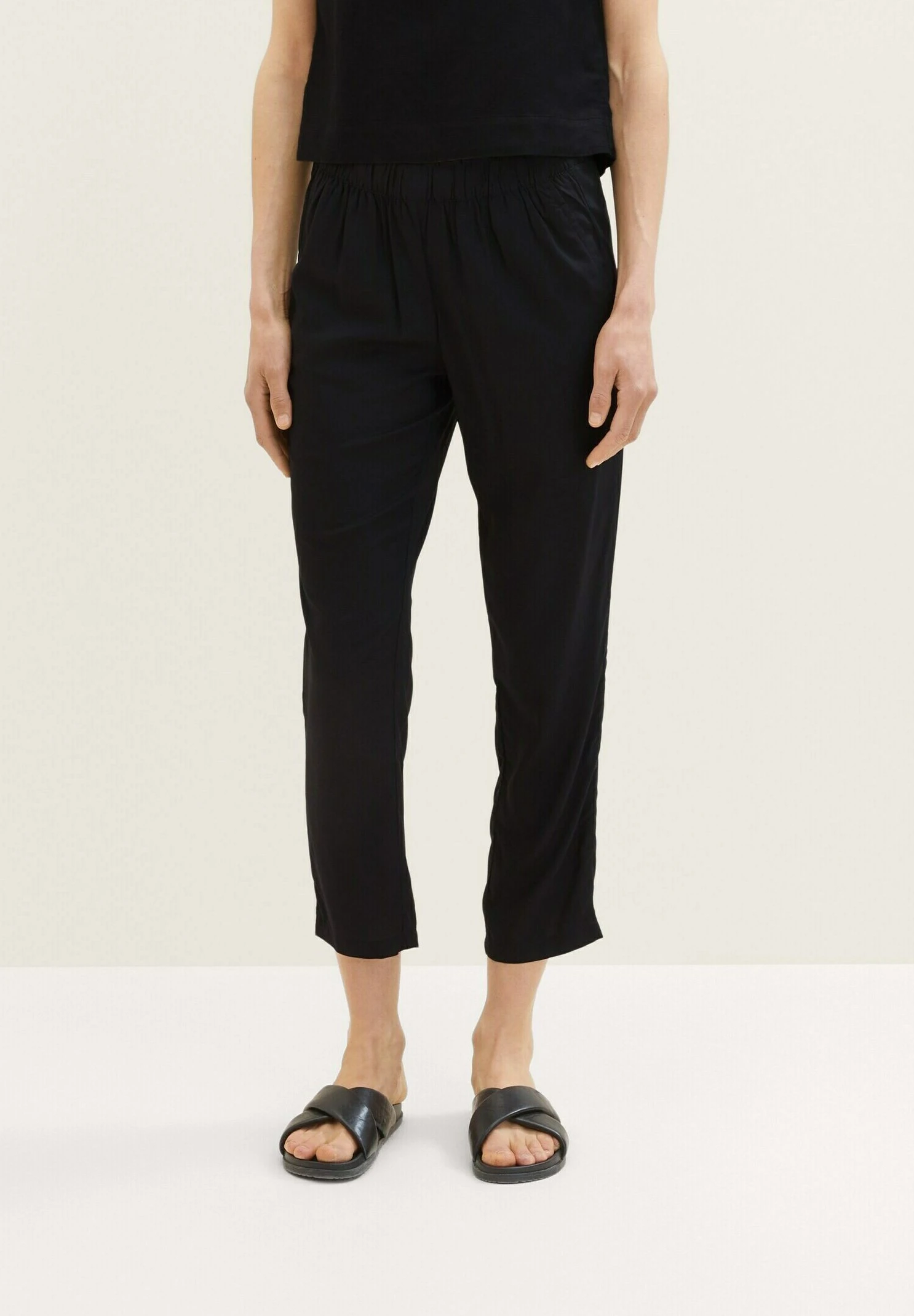 Tom Tailor Cropped - Broek - Deep Black 5 Tom Tailor Cropped - Broek - Deep Black - Afbeelding 5