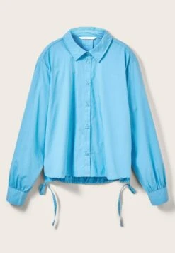 TOM TAILOR Denim Mit Ballonärmeln - Overhemdblouse - Rainy Sky Blue -Tom Tailor 8b28dc3dbf374947a30d1b477672cf26