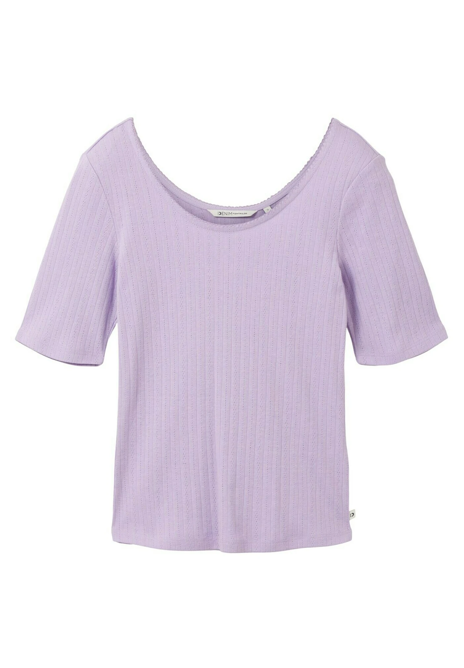 TOM TAILOR Denim T-Shirt Basic - Lilac Vibe 5 TOM TAILOR Denim T-Shirt Basic - Lilac Vibe - Afbeelding 5
