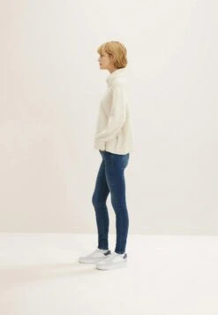 TOM TAILOR Denim Nela - Slim Fit Jeans - Used Dark Stone Blue Denim -Tom Tailor 8d9921e9c9154bfba0661a5e98b43373