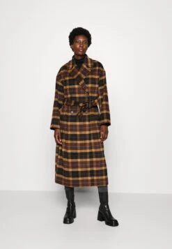 TOM TAILOR Denim Loose Belted Coat - Mantel - Brown