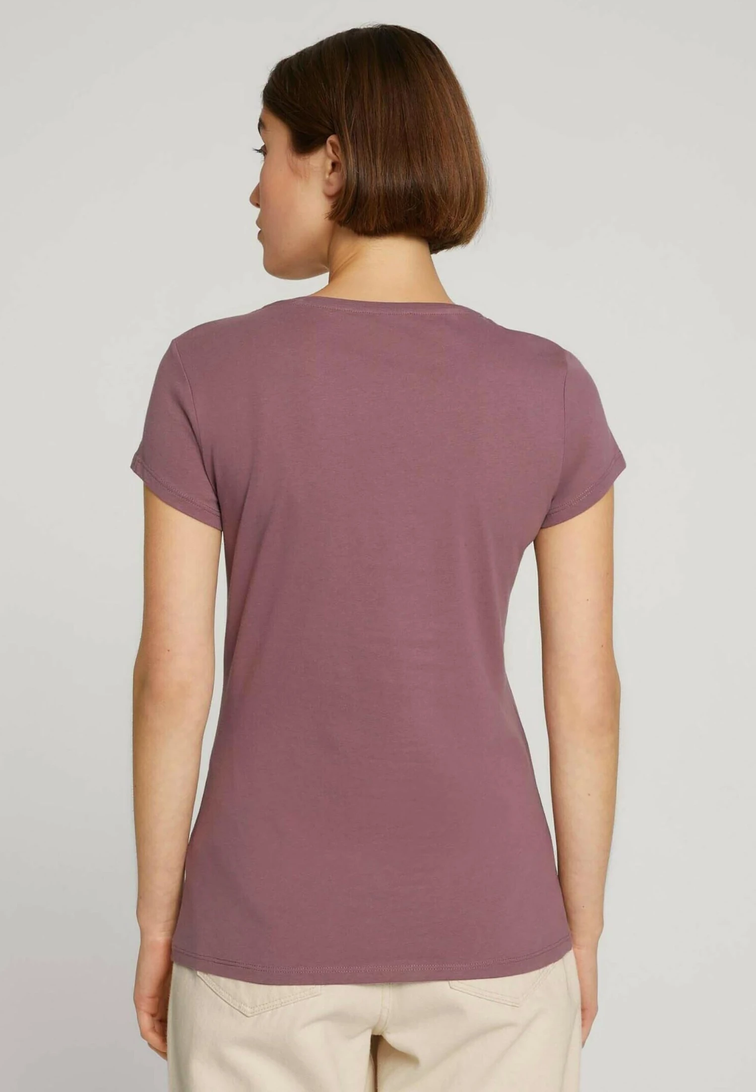 TOM TAILOR Denim T-Shirt Print - Wild Mauve 4 TOM TAILOR Denim T-Shirt Print - Wild Mauve - Afbeelding 4