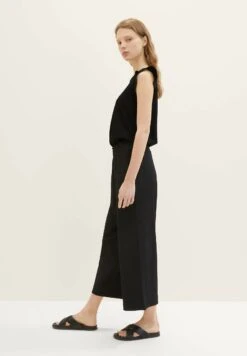 TOM TAILOR Denim Mit Struktur - Broek - Deep Black -Tom Tailor 905626caebe24e45a4241bec99a74cbd