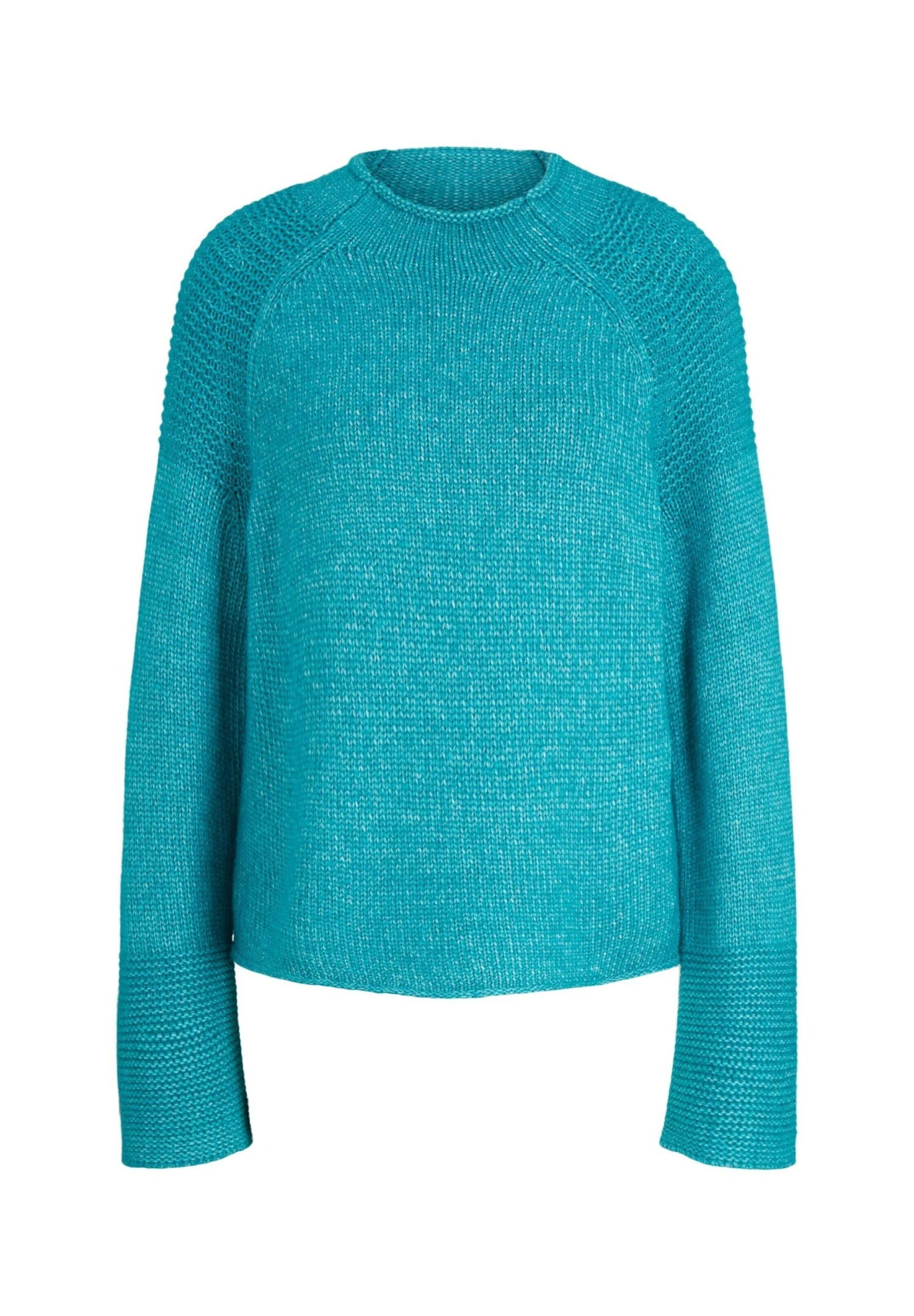 Tom Tailor Trui - Teal Blue Melange 6 Tom Tailor Trui - Teal Blue Melange - Afbeelding 6