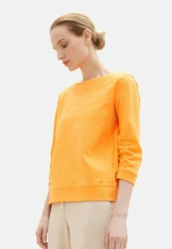 Tom Tailor Mit Struktur - Sweater - Bright Mango Orange
