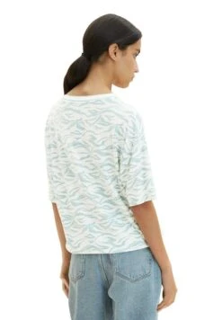 Tom Tailor Gemustertes - T-Shirt Print - Blue Small Wavy Design -Tom Tailor 93272565c065466fbee4e1dcb3d5db8c