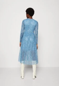 TOM TAILOR Denim Dress - Cocktailjurk - Blue Multicolor Dots -Tom Tailor 9401745233d445588fa2f4708da47ec5