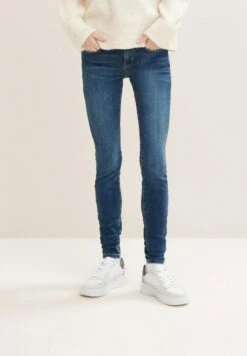 TOM TAILOR Denim Nela - Slim Fit Jeans - Used Dark Stone Blue Denim -Tom Tailor 940e89a72c704baaa2b3595f97962928