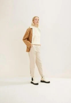 Tom Tailor Loose Fit - Broek - Soft Buttercream -Tom Tailor 945ea54255944e26b94f51dd94ab34bb