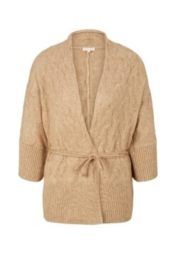 Tom Tailor Gebundener - Vest - Soft Light Camel Melange -Tom Tailor 9514df1892fa4d26986cd7a959466004