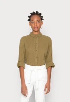 Tom Tailor Blouse Solid Crinkle - Blouse - Strong Olive