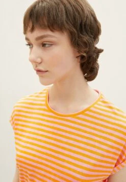 TOM TAILOR Denim T-Shirt Print - Mango Pink Stripe 9 TOM TAILOR Denim T-Shirt Print - Mango Pink Stripe -Tom Tailor 9646a81d4f1a4ef0a9f4e4d02cec1b53