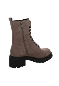 Tom Tailor Enkellaarsjes Met Plateauzool - Taupe -Tom Tailor 96fd59fa71c44349ad2fe3c6f8245b42