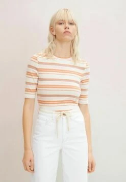 TOM TAILOR Denim Gestreiftes - T-Shirt Print - Soft Multicolor Stripe