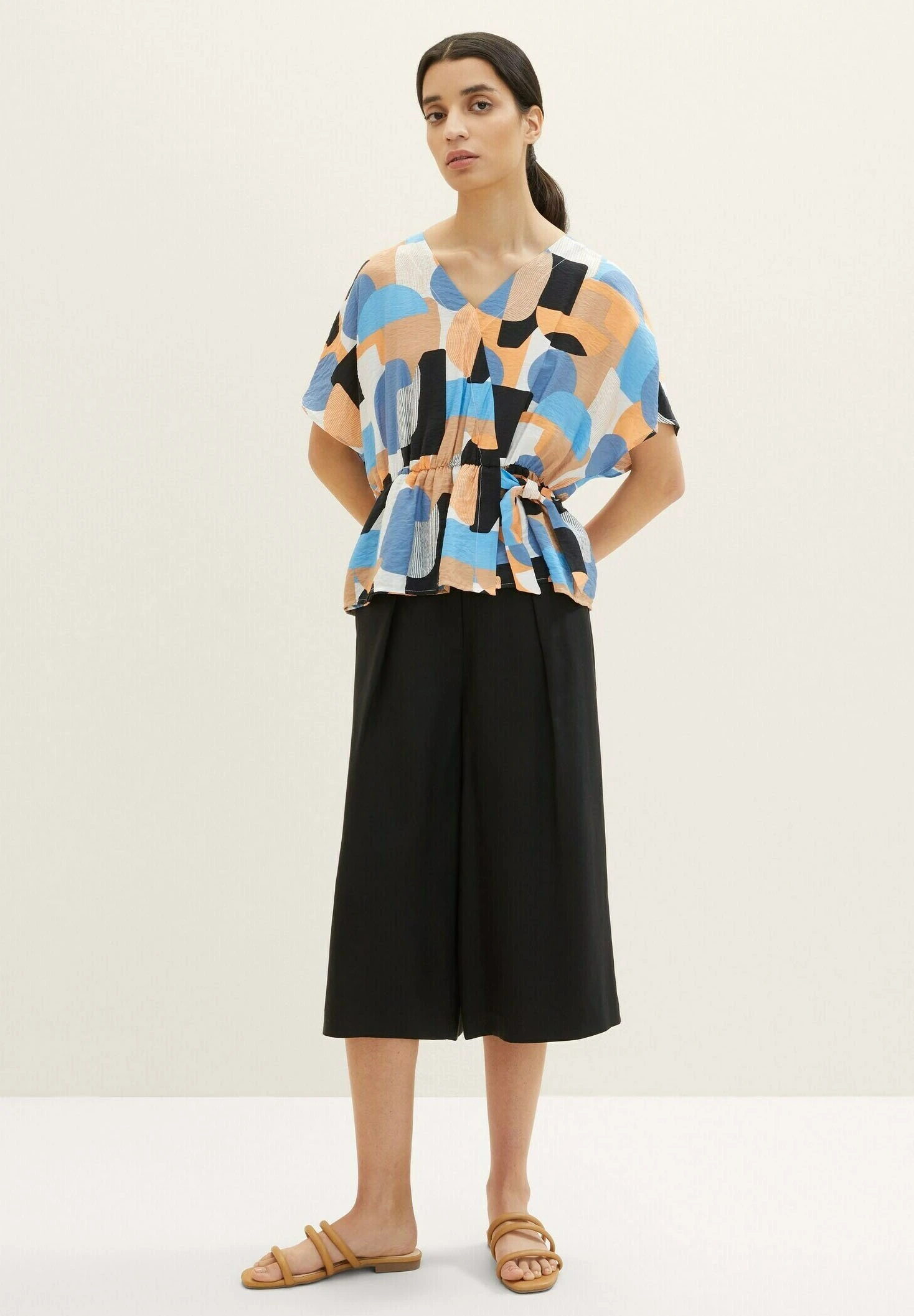 Tom Tailor Culotte - Shorts - Deep Black 2 Tom Tailor Culotte - Shorts - Deep Black - Afbeelding 2