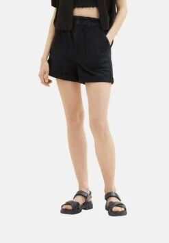 TOM TAILOR Denim Shorts - Deep Black