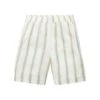 Tom Tailor Bermuda Mit - Shorts - Offwhite/Brown Vertical Stripe