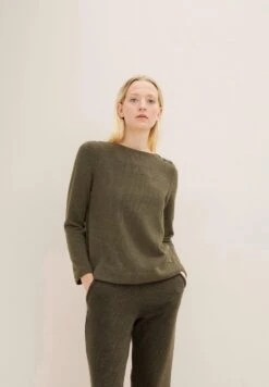 Tom Tailor Cozy - Trui - Tarmac Khaki Melange 12 Tom Tailor Cozy - Trui - Tarmac Khaki Melange -Tom Tailor 9d67322e4a7e49f2b062f2b83b898f28
